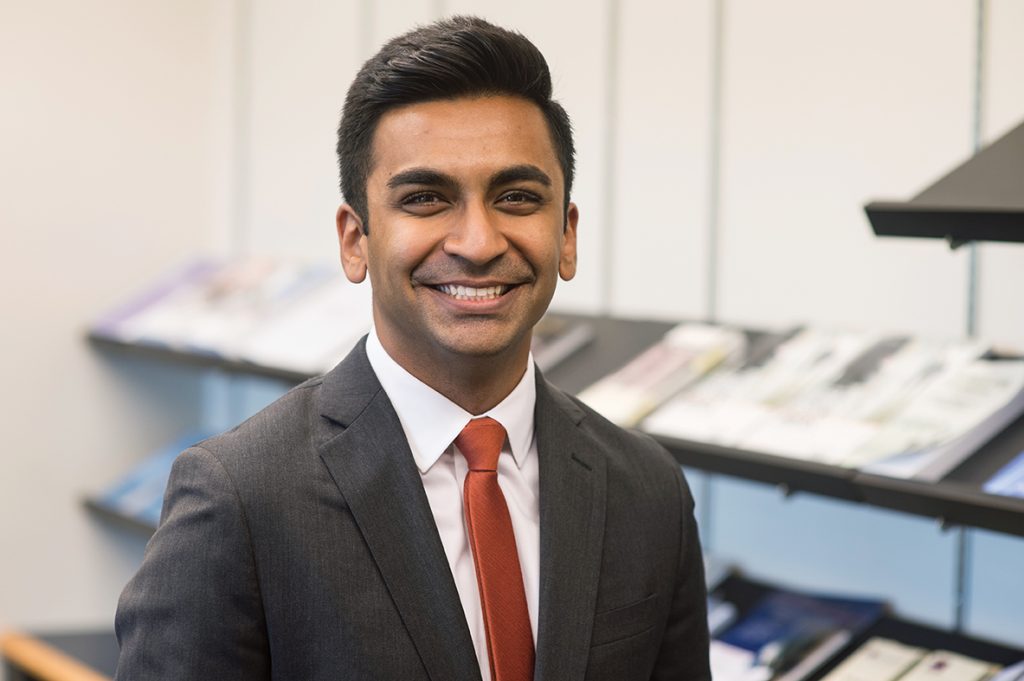 Zain Ahmad ’17, who interned in the White House Office of Science and Technology Policy, says the people he has worked with are incredibly knowledgeable and helpful. Though Ahmad has a post-grad position lined up with Goodwin Procter in New York City, he used his BC in DC opportunity to dive into his tech interests. 