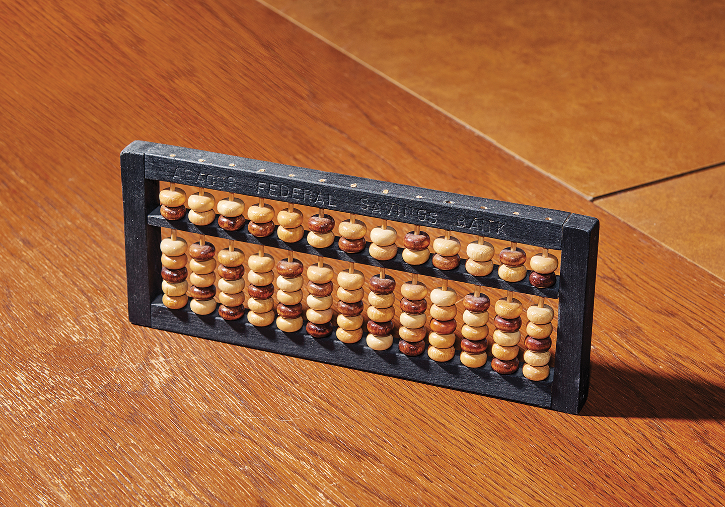 An abacus from the bank's collection.