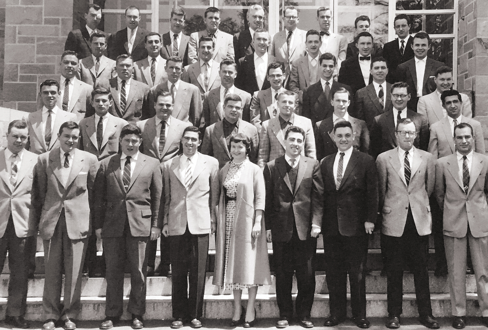 Margaret Heckler was the sole woman in the BC Law graduating class of 1956.