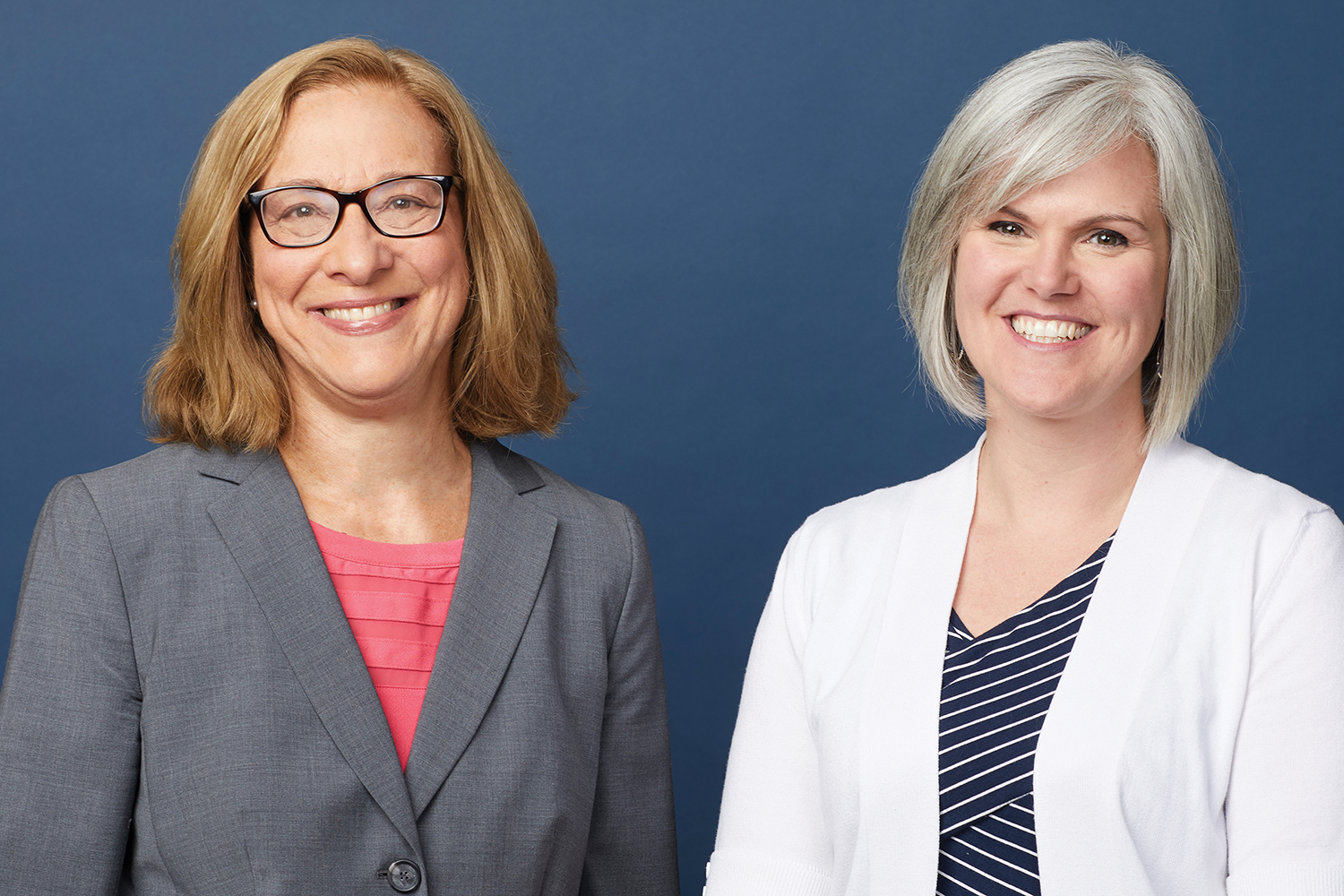 Sharon Beckman, left, is the visionary creator and director of the BC Innocence Program, which provides legal support to the wrongly convicted as well as social services under the direction of clincial professor Claire Donohue.