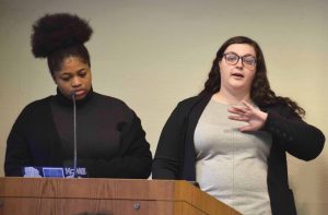 Chinyere Okogeri, left, and Rachel Taylor