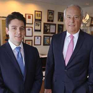 David Bianchi ’79 (right) with law firm colleague Michael Levine.