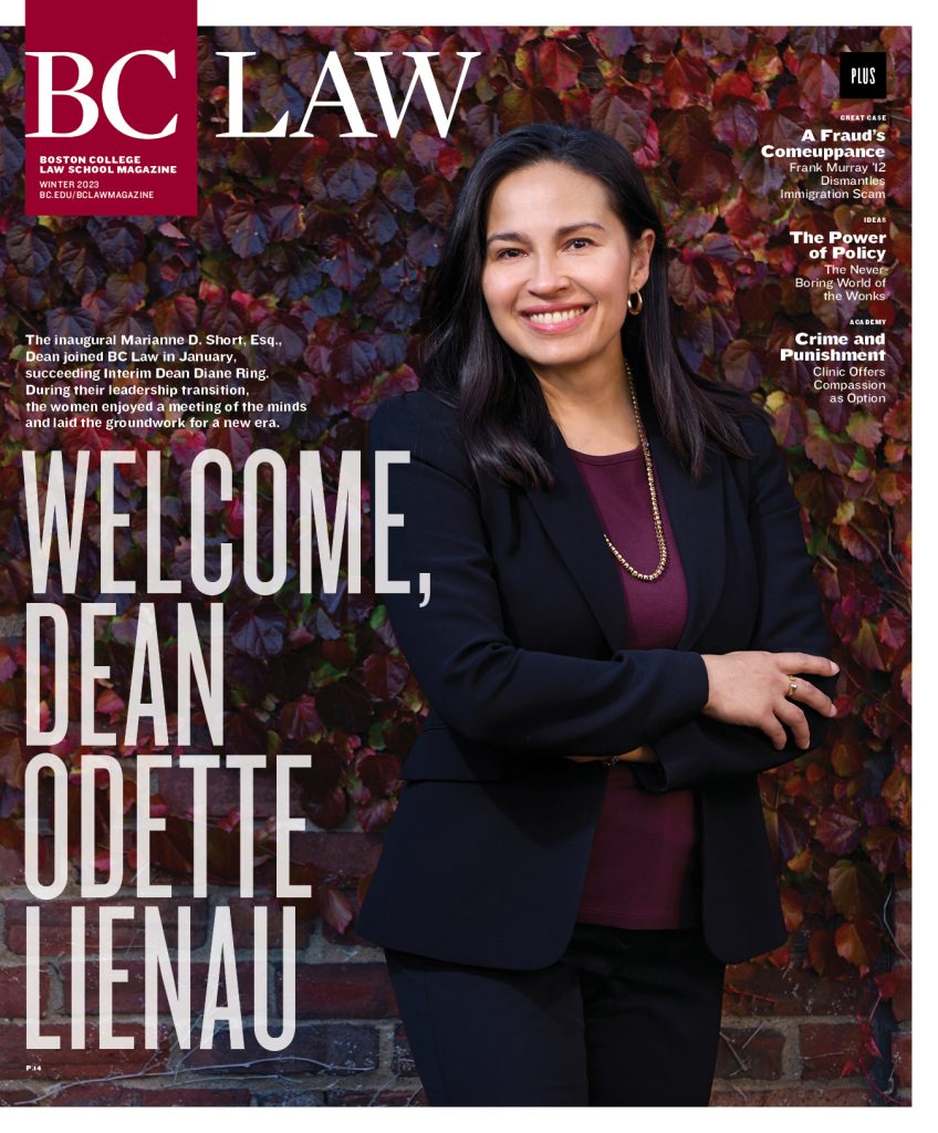 The Magazine Boston College Law School Magazine