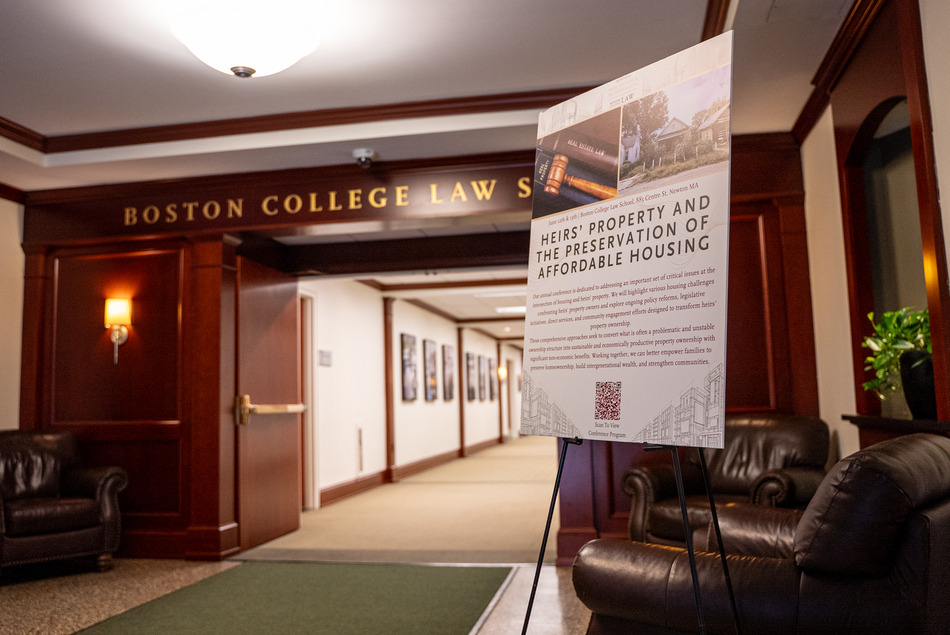 conference poster on stand