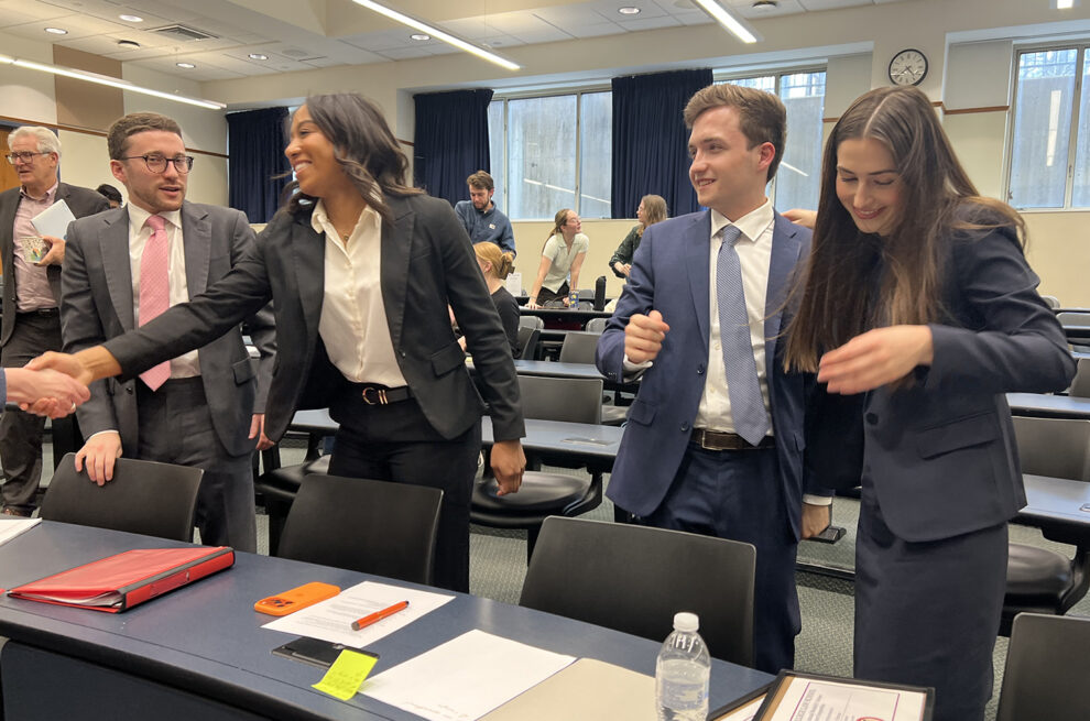 Grimes Moot Court Finals Crowns Winners